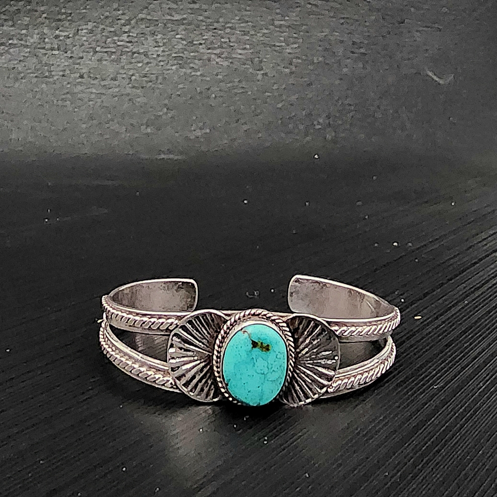 Silver Turquoise Cuff Bracelet